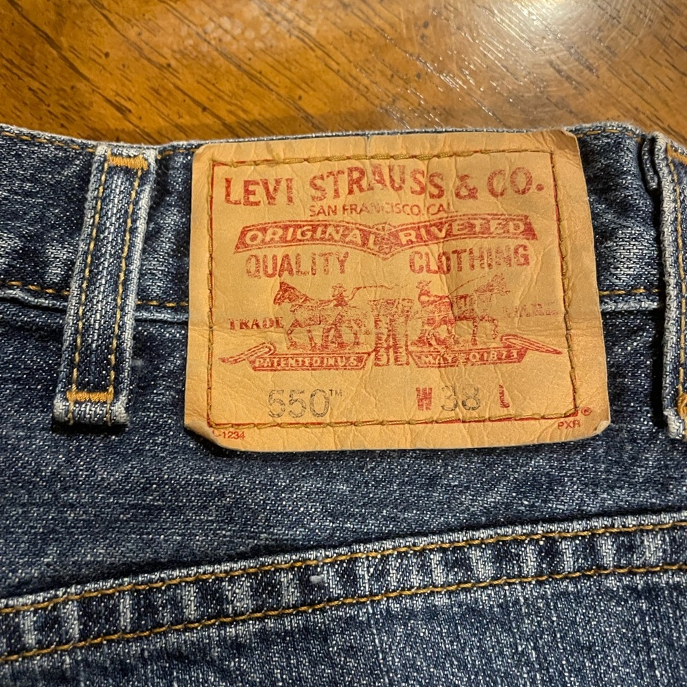 Set Of 2 Levi and Wrangler Blue Denim Jeans - Picture 2 of 6